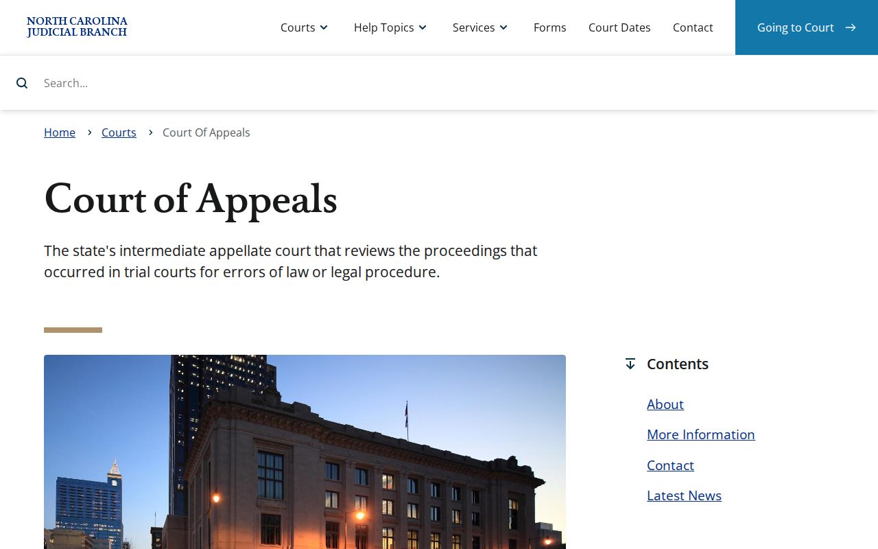 Moore County civil court dockets Court of Appeals source