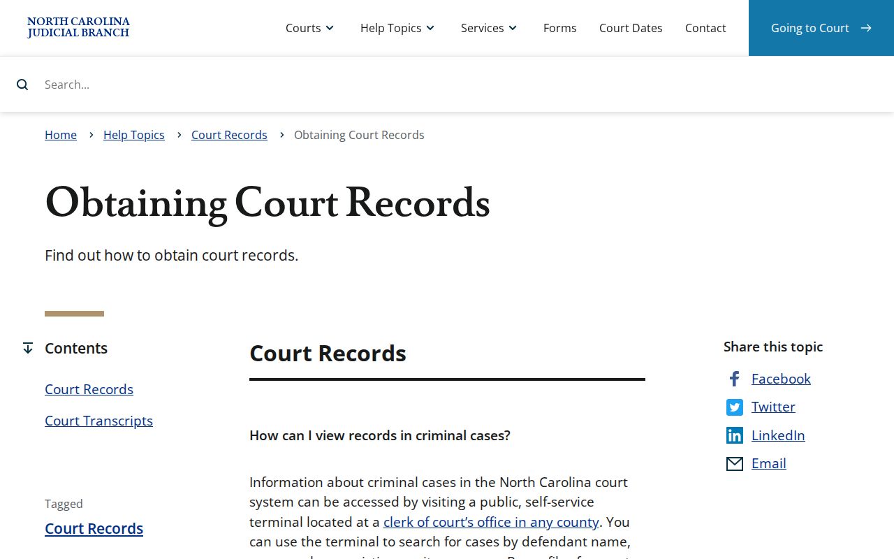Moore County court records access guidance