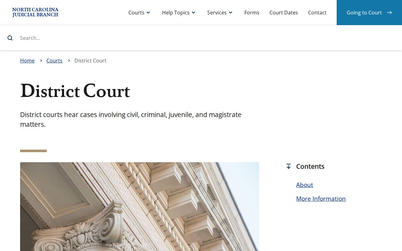 Moore County criminal dockets District Court source