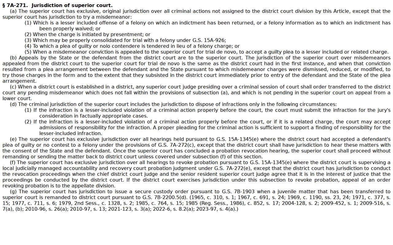 Moore County criminal dockets appeal route source